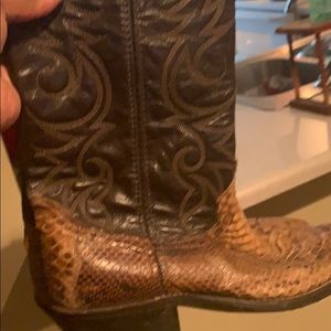 Alligator skin boots